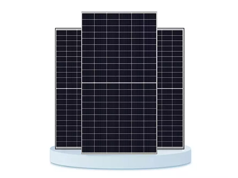 Customized Brand Good Quality PNG 640-665 210mm Double Glass Bifacial Mono PERC Solar Module